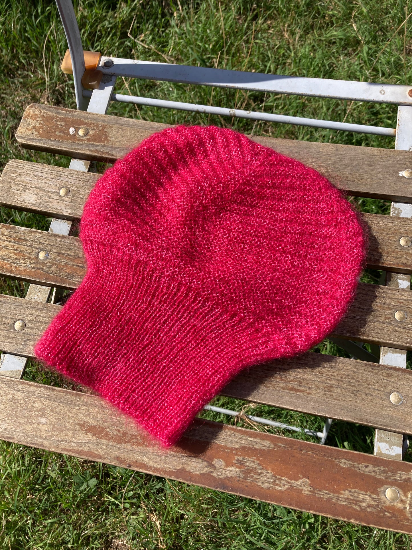 B_Bonnet boule Mohair/Soie