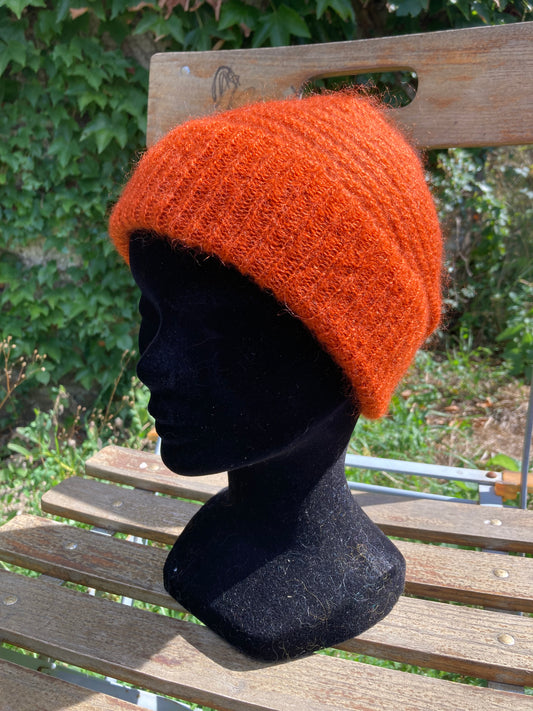 B_Bonnet boule Mohair/Soie