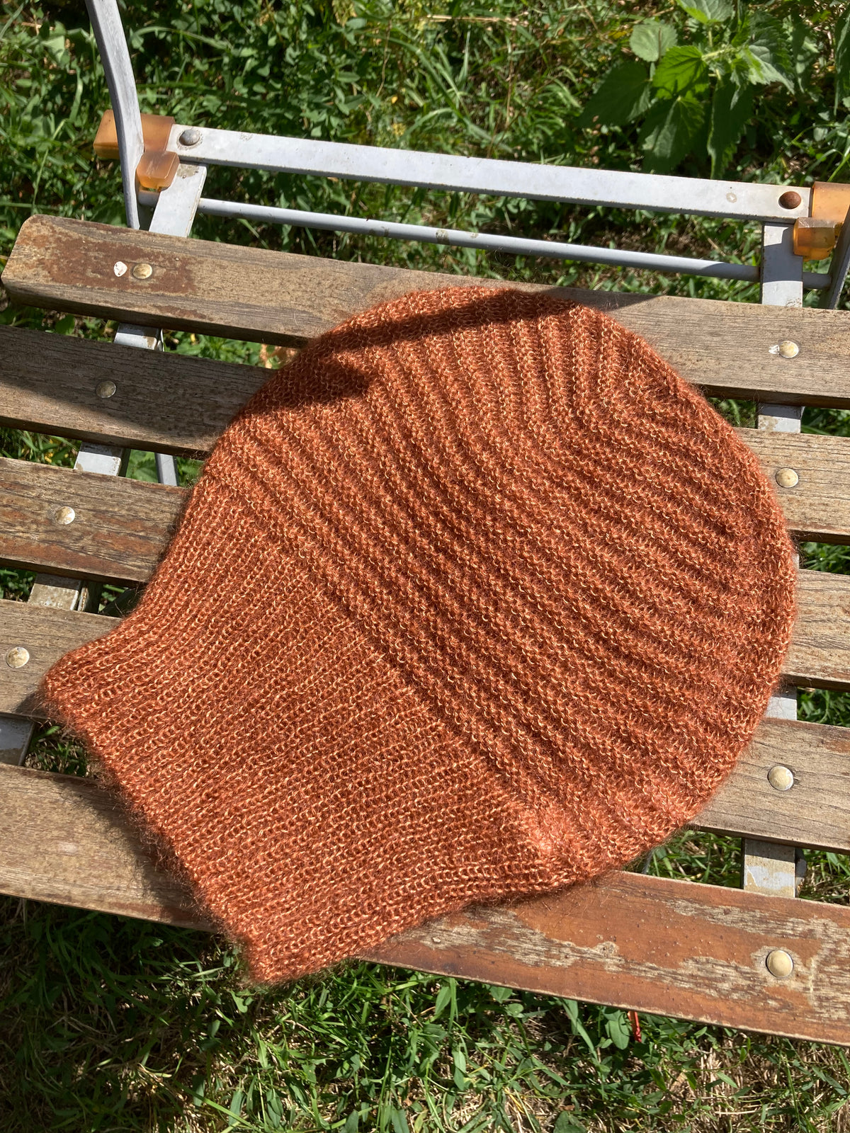 B_Bonnet boule Mohair/Soie