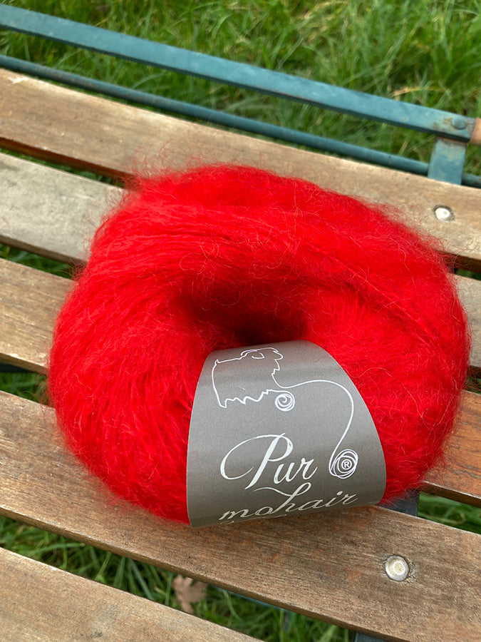 A_Les pelotes a tricoter pur mohair