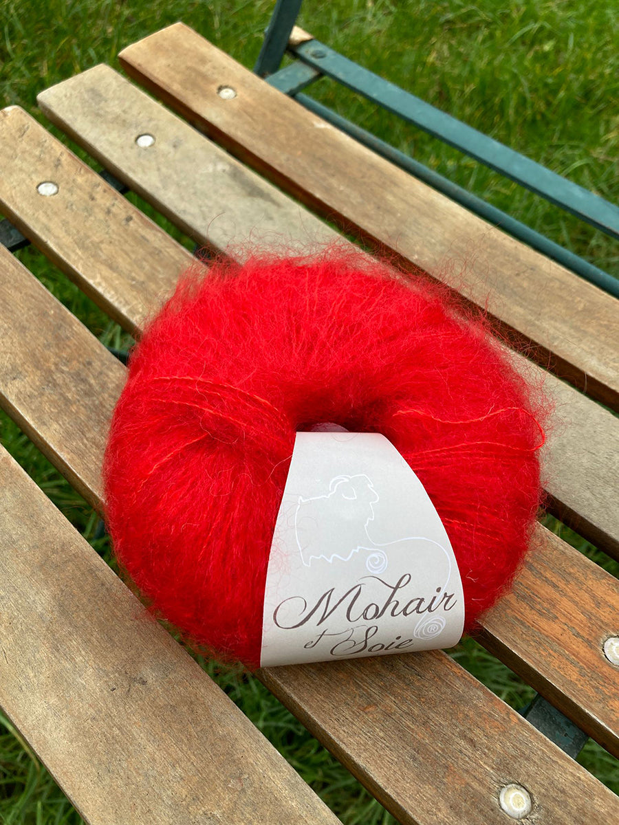 A_Les pelotes a tricoter de mohair et soie
