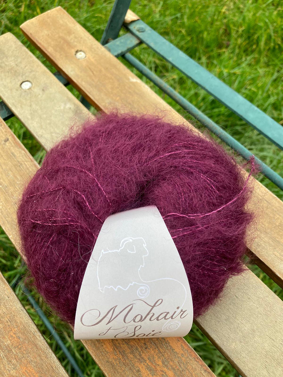 A_Les pelotes a tricoter de mohair et soie