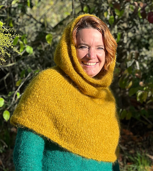 E_Cape capuche pur mohair