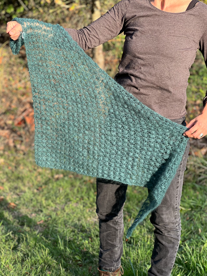 D_Châle astrakan mohair et soie