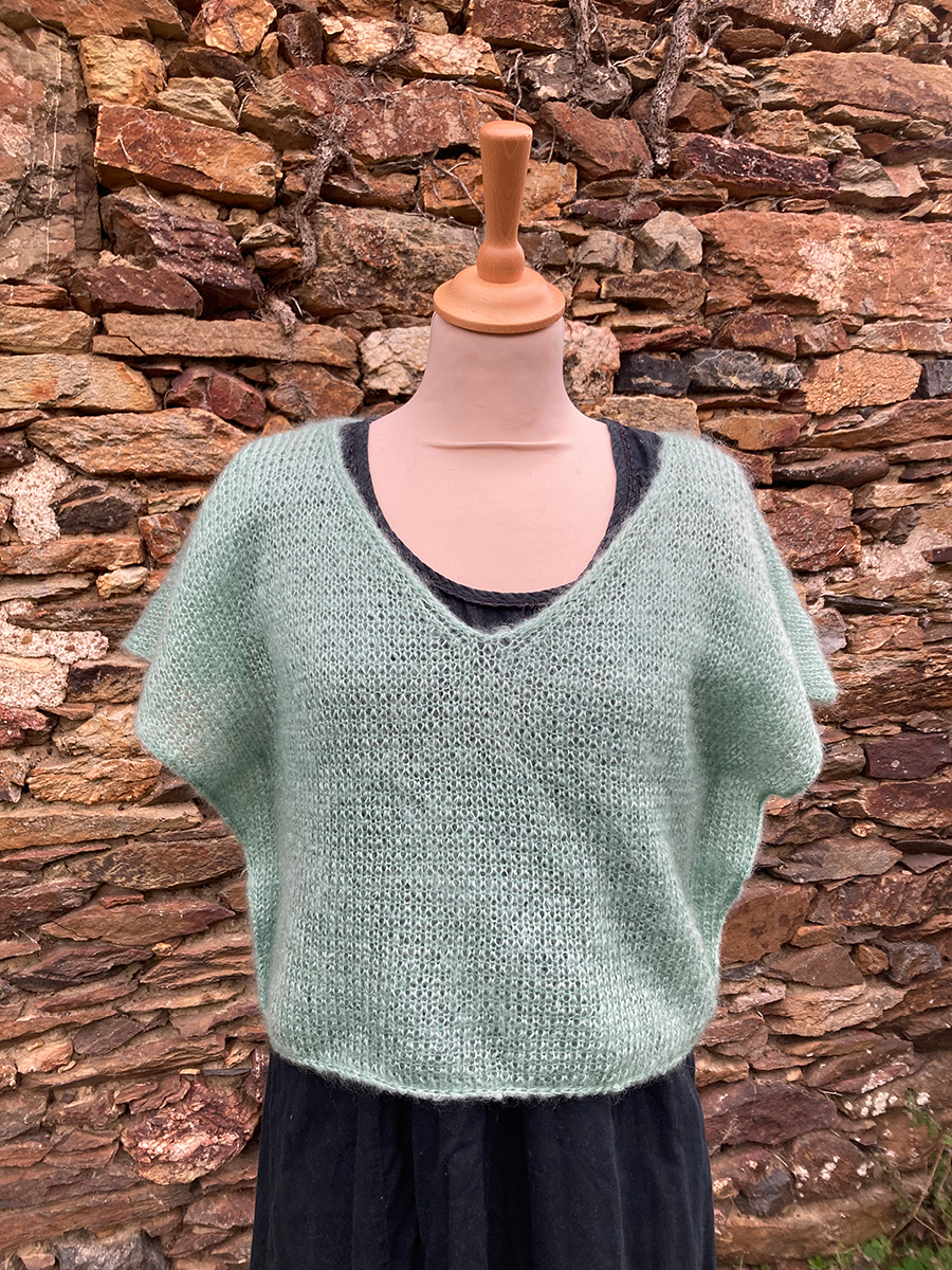 E_Pull papillon mohair et soie